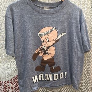 Warner Bros 1983 vintage Elmer Fudd Wambo t shirt